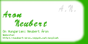 aron neubert business card